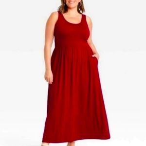 Women's new Red 4XL Ava &  Viv dress